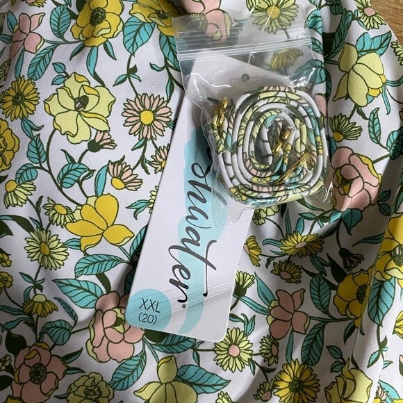 Women’s Floral One-piece One Shoulder Asymmetric Swimsuit Size 20 XXL 2X Plus - Picture 7 of 11